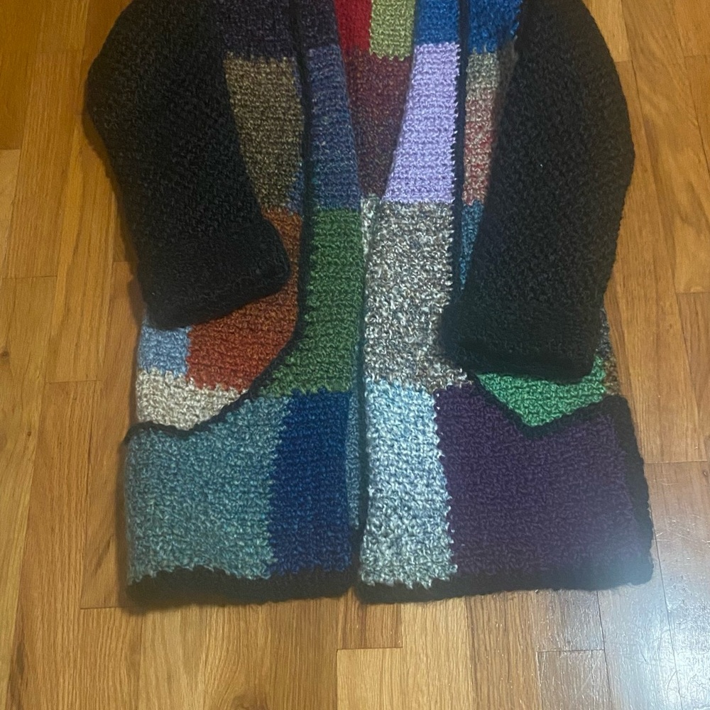 Multicolor Patchwork Cardigan - image 2